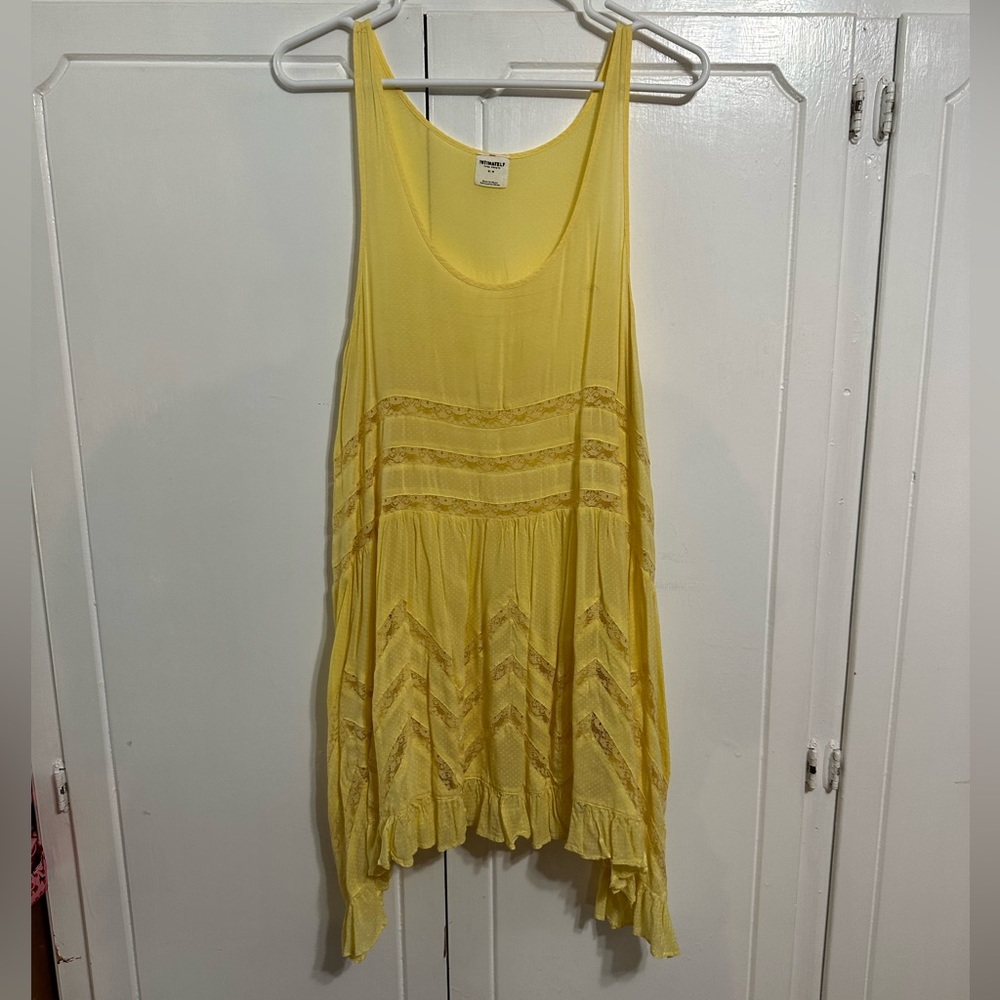 Free People - Intimately - Yellow Trapeze Slip